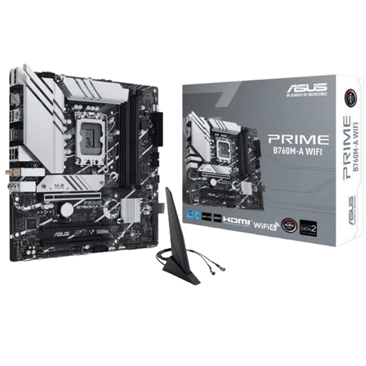 ASUS Prime B760M-A WIFI mATX Motherboard for Intel LGA1700 CPUs